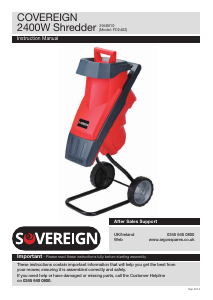 Handleiding Sovereign FD2402 Hakselaar