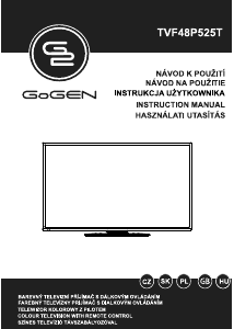 Használati útmutató GoGEN TVF48P525T LED-es televízió