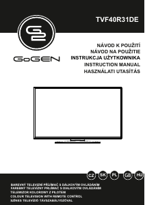 Manuál GoGEN TVF40R31DE LED televize