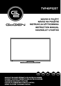 Használati útmutató GoGEN TVF40P525T LED-es televízió