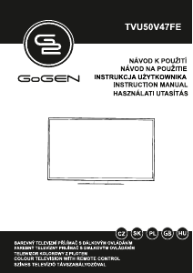 Használati útmutató GoGEN TVU50V47FE LED-es televízió