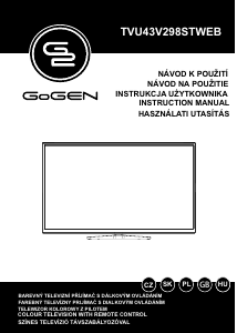 Návod GoGEN TVU43V298STWEB LED televízor