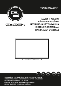 Használati útmutató GoGEN TVU49V42DE LED-es televízió