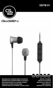 Instrukcja GoGEN EBTM 81G Słuchawki