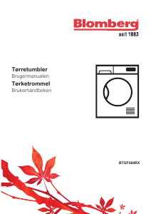 Brugsanvisning Blomberg BTGF 484 RX Tørretumbler