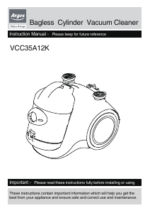 Handleiding Argos VCC35A12K Stofzuiger