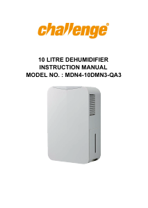 Handleiding Challenge MDN4-10DMN3-QA3 Luchtontvochtiger