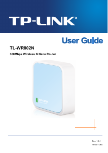 Manual TP-Link TL-WR802N Router
