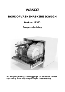 Brugsanvisning Wasco D3602H Opvaskemaskine
