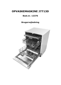 Brugsanvisning Wasco J7713D Opvaskemaskine