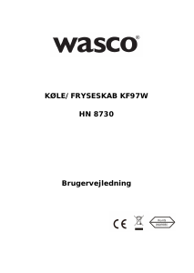 Brugsanvisning Wasco KF97W Køle-fryseskab