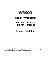 Brugsanvisning Wasco KF295SS Køle-fryseskab