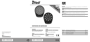 Bedienungsanleitung Crivit IAN 303330 Dartscheibe