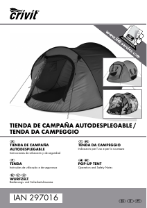 Manual Crivit IAN 297016 Tent