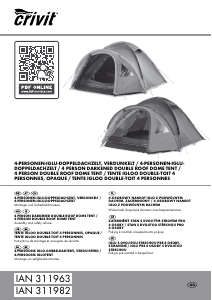 Handleiding Crivit IAN 311963 Tent