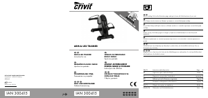Manual Crivit IAN 300415 Bicicletă exercitii