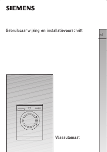 Handleiding Siemens WXLP1632 Wasmachine