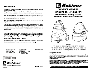 Manual Koblenz PV-5502 K2R US Vacuum Cleaner