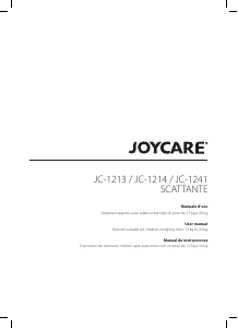 Manuale Joycare JC-1241 Scattante Seggiolino per auto