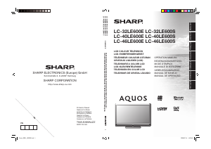 Manuale Sharp AQUOS LC-32LE600S LCD televisore