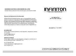 Manual Infiniton CL-1570 Refrigerator