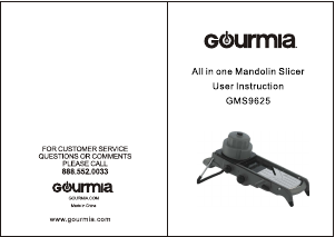 Handleiding Gourmia GMS9625 Mandoline
