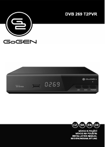 Manuál GoGEN DVB 269 T2PVR Digitální přijímač