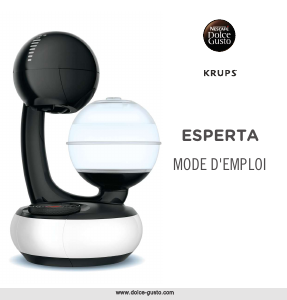 Mode d’emploi Krups YY4053FD Nescafe Dolce Gusto Esperta Machine à expresso