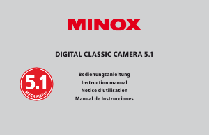 Mode d’emploi MINOX DCC 5.1 Appareil photo numérique