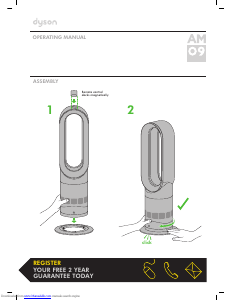 Bruksanvisning Dyson AM09 Fläkt