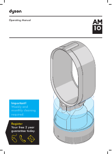 Bruksanvisning Dyson AM10 Luftfuktare
