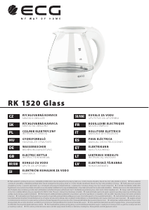 Návod ECG RK 1520 Glass Kanvica