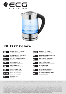 Handleiding ECG RK 1777 Colore Waterkoker