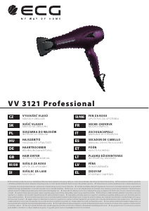 Manual de uso ECG VV 3121 Professional Secador de pelo
