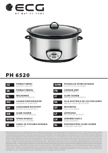 Manual de uso ECG PH 6520 Slow cooker