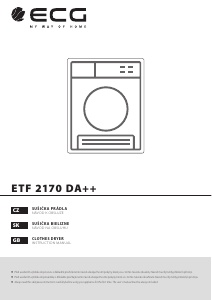Handleiding ECG ETF 1270 DA++ Wasdroger