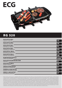 Návod ECG RG 520 Raclette gril