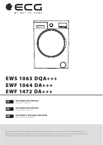 Handleiding ECG EWF 1064 DA+++ Wasmachine