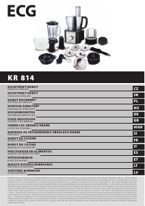 Handleiding ECG KR 814 Keukenmachine