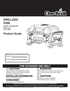 Handleiding Char-Broil 12401734 Barbecue