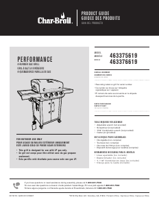 Mode d’emploi Char-Broil 463375619 Barbecue