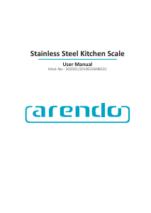 Manual Arendo 303591 Kitchen Scale