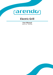 Bruksanvisning Arendo 303306 Smörgåsgrill