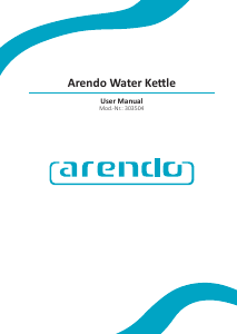 Handleiding Arendo 303504 Waterkoker