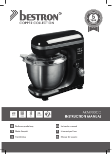 Manual Bestron AKM900CO Stand Mixer