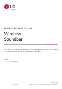Bedienungsanleitung LG SL4Y Lautsprecher