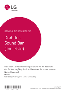 Bedienungsanleitung LG SJ4R Lautsprecher