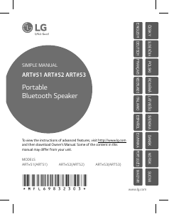 Manual LG ART53 Speaker