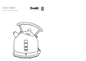 Bruksanvisning Dualit Dome Vattenkokare