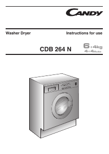 Bruksanvisning Candy CDB 264N-80 Kombinerad tvätt-tork